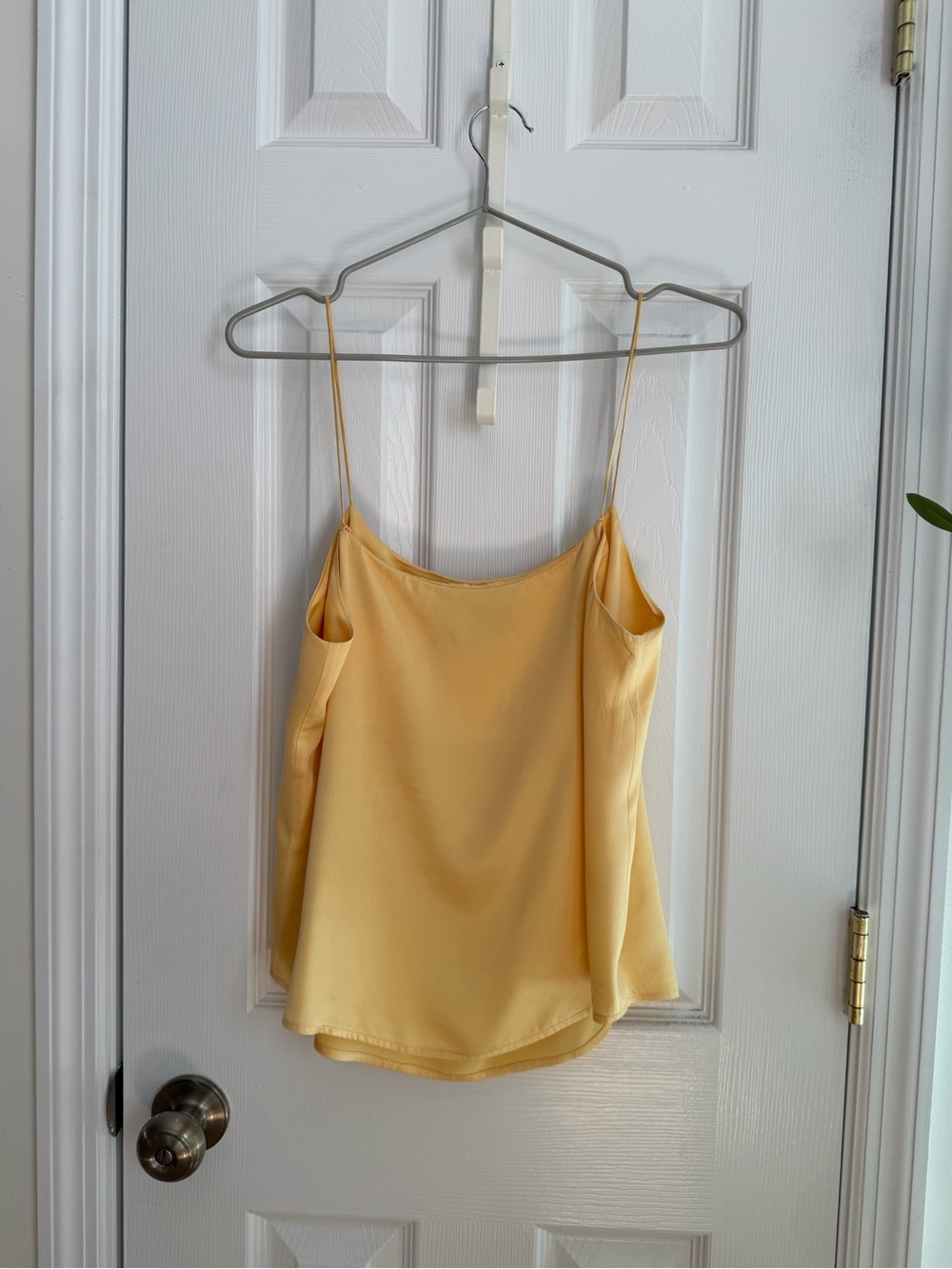 Reformation Yellow Sorbet 100% Silk  Top Size Small